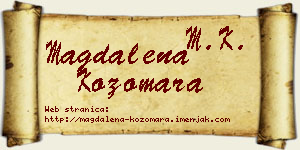 Magdalena Kozomara vizit kartica